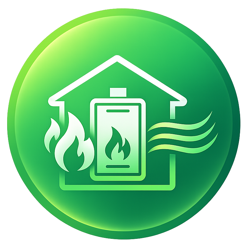 Heating symbol for two-stage and variable-speed high-efficiency furnace installation by AirTight Air in Murrieta, CA